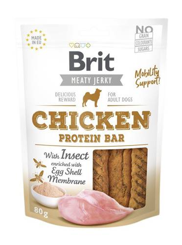 Brit Jerky Snack Protein bar with Insect 80g