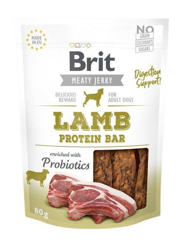 Brit Jerky Snack Lamb Protein bar 200g