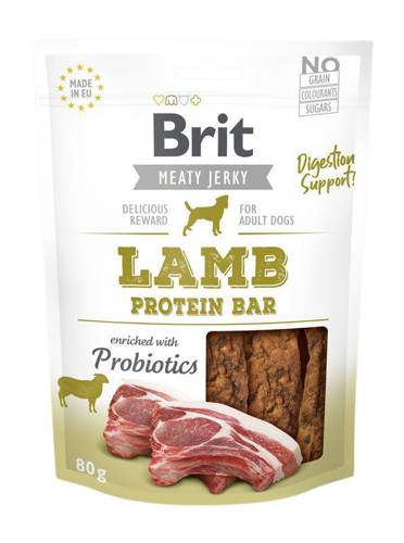 Brit Jerky Snack Lamb Protein bar 80gDomyślny opis krótki