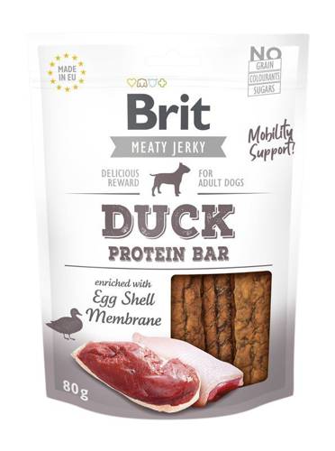 Brit Jerky Snack Duck Protein bar 80gDomyślny opis krótki