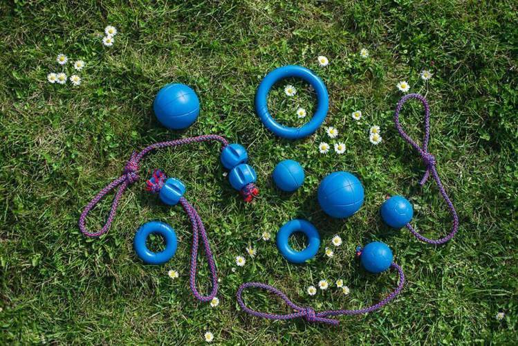 Piłka dla psa Durable 5,8 cm niebieska