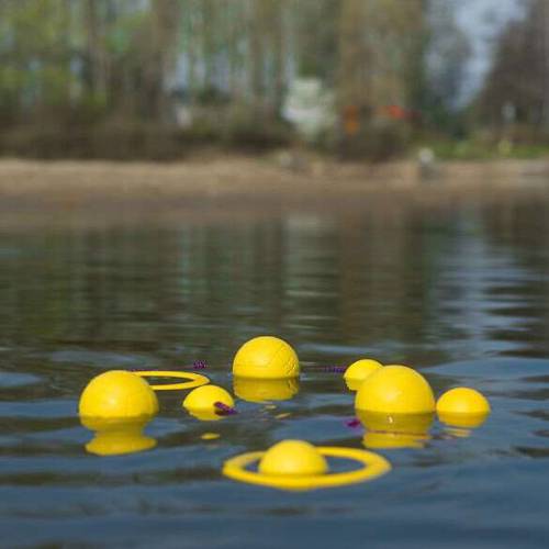 Piłka dla psa Floating 6,3 cm żółta