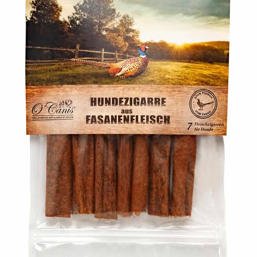 O'Canis Oryginalne cygara z bażanta - 7szt. przysmak dla psa 170g
