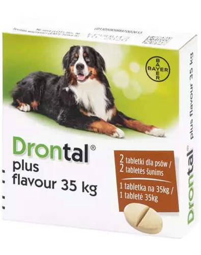 DRONTAL TABLETKI DLA PSÓW DUŻEJ RASY 2SZT