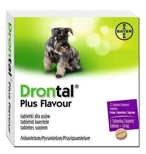 DRONTAL TABLETKI DLA PSÓW 2SZT