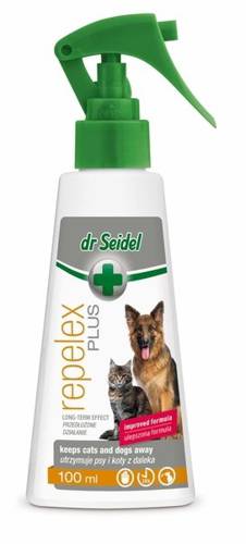 dr Seidel Repelex Plus utrzymuje psy i koty z daleka, 100ml