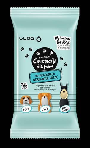 Luba Chusteczki dla psa 2x36szt.