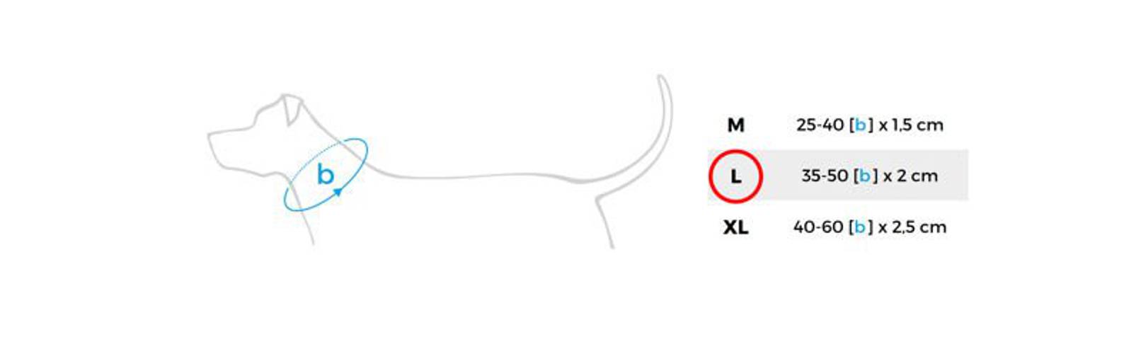 amiplay Obroża półzaciskowa Reflective L Różowy