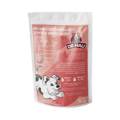 DR HAU przysmak dla psa wspomagający kondycję sierści i skóry 70g