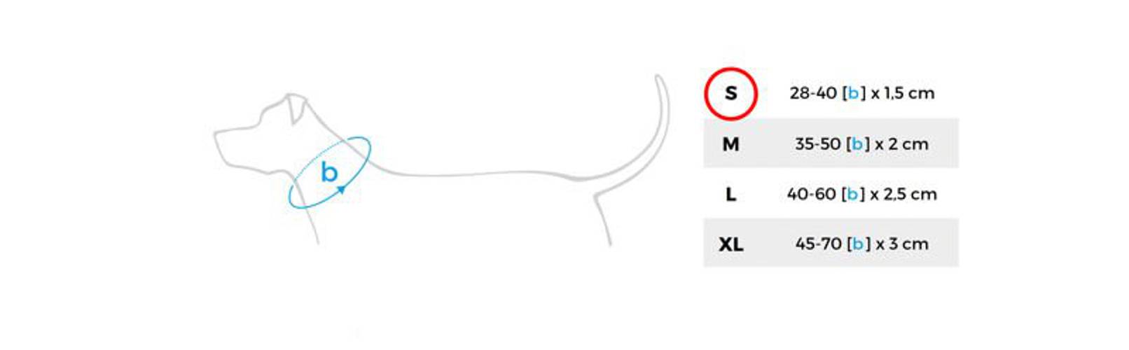 amiplay Obroża regulowana Cotton S Czarny