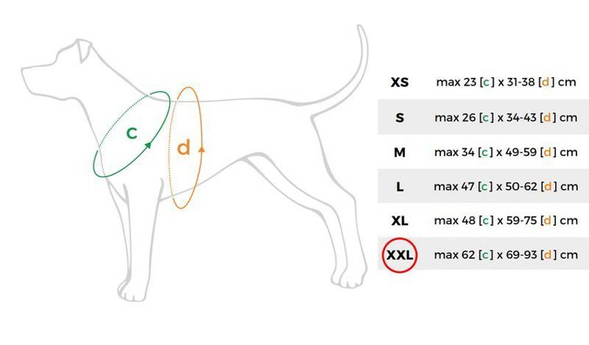 amiplay Szelki regulowane Grand Soft Reflective XXL Czerwony