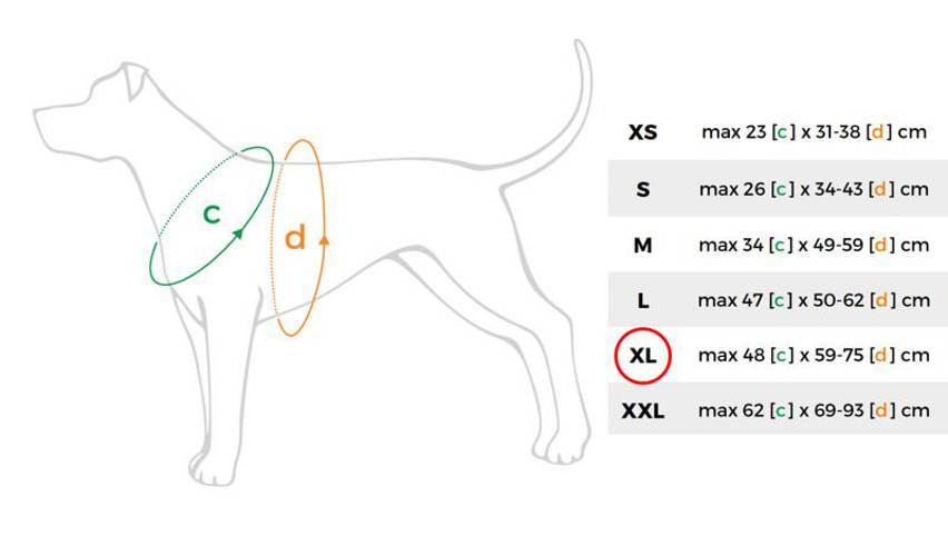 amiplay Szelki regulowane Grand Soft Reflective XL Czerwony