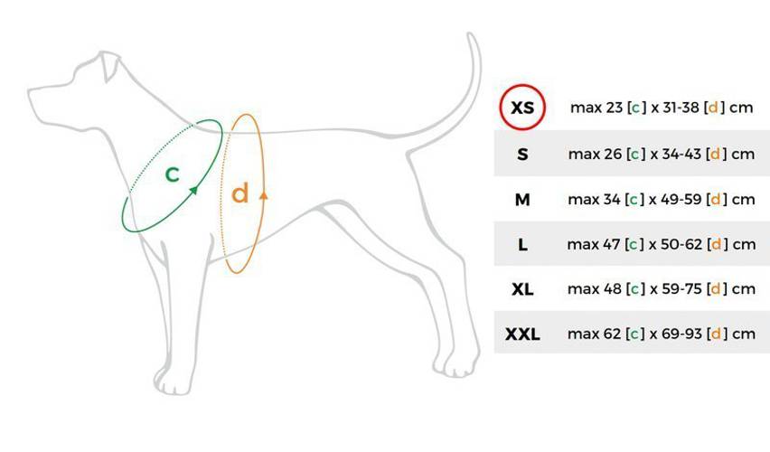 amiplay Szelki regulowane Grand Soft Reflective XS Czerwony