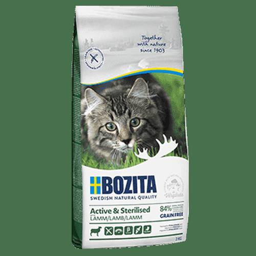BOZITA Active & Sterilised Grain Free z jagnięciną 2 kg