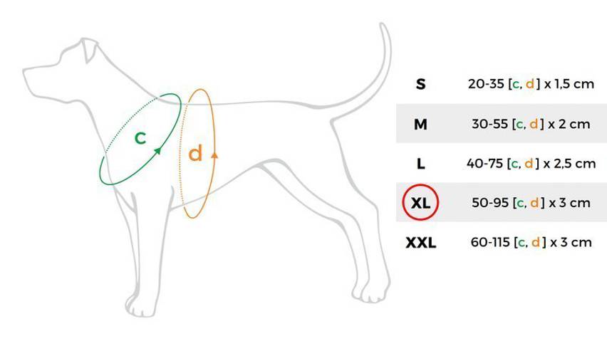 amiplay Szelki regulowane Cotton XL Czarny