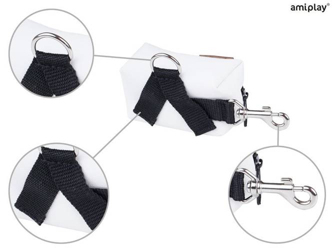 amiplay Torebka na worki do odchodów Lincoln Biały