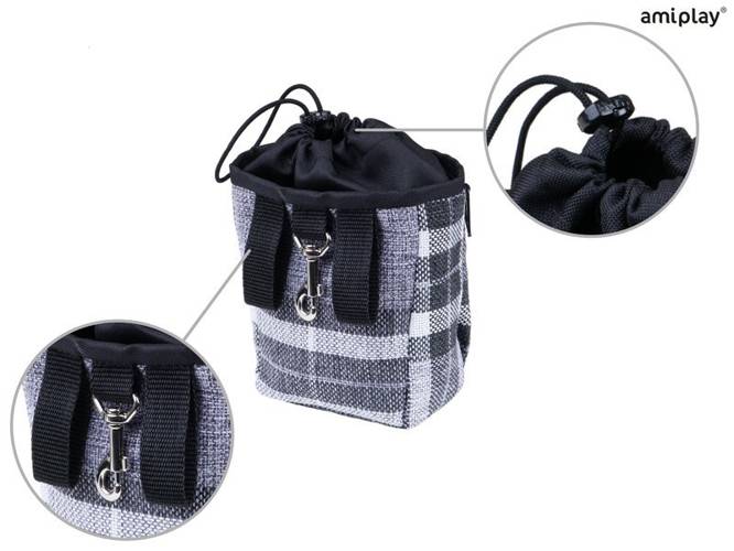 amiplay Torebka na przysmaki London Szary