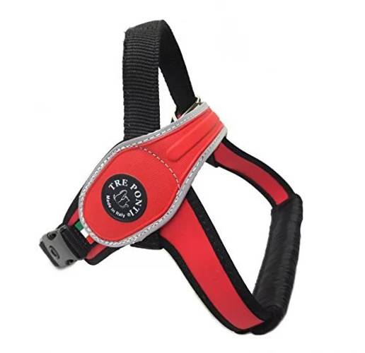 Szelki Primo Czerwone Z Odblaskiem - Tre Ponti