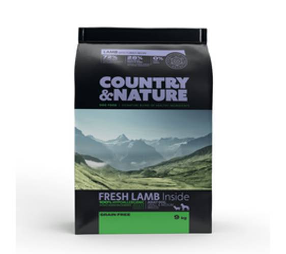 COUNTRY&NATURE Lamb with Turkey Recipe. Karma dla psów ras małych i średnich - jagnięcina z indykiem. Opakowanie 9 kg