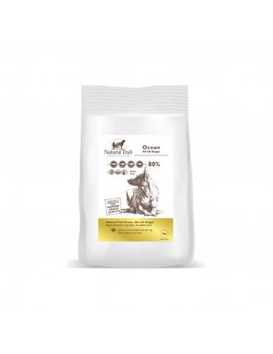 Natural Trail OCEAN 80% Łosoś M 2 kg