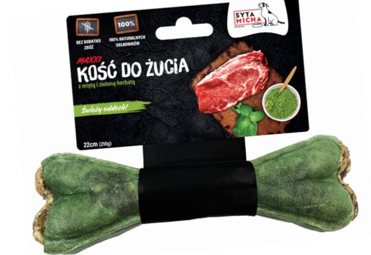 Kość do żucia na świeży oddech MAXXI 22 cm Syta Micha