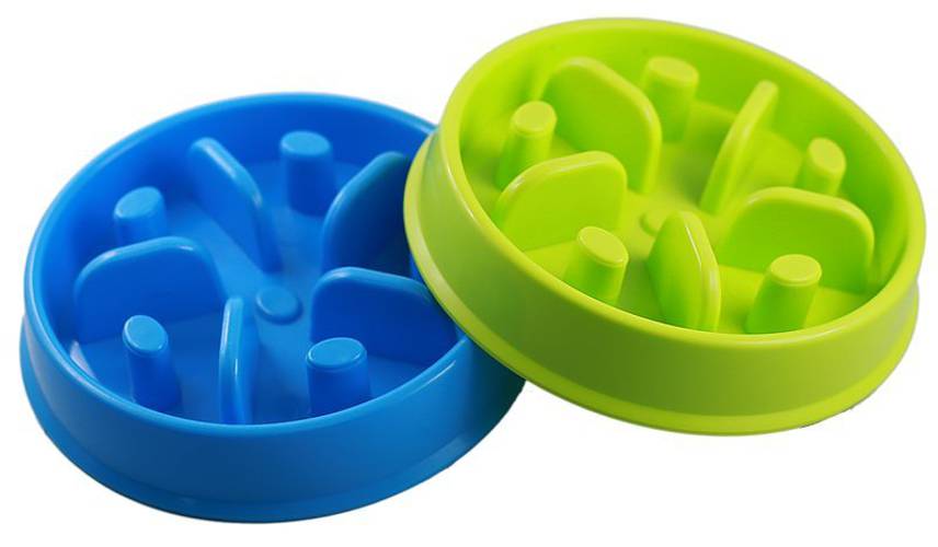 Miska spowalniająca jedzenie patyki niebieska 20cm