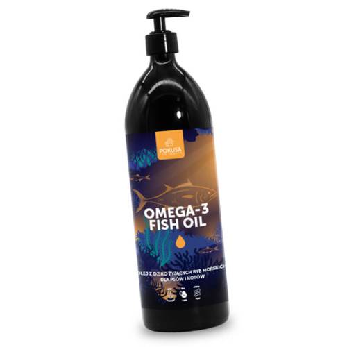 Pokusa Omega-3 Fish Oil - Olej z dziko żyjących ryb morskich 1000ml