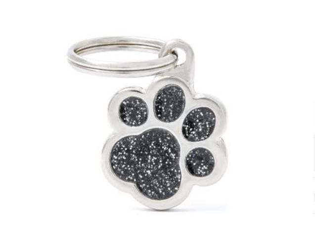 MY FAMILY SHINE adresówka grawerowana Łapka Czarna