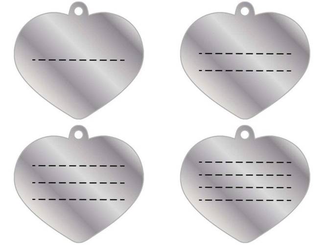 MY FAMILY adresówka grawerowana Małe Serce Złote