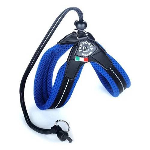 Szelki Mesh Regulowane Na Plecach Granatowe - Tre Ponti