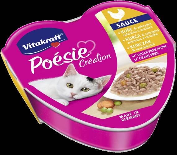 Vitakraft Poesie Sauce kurczak z warzywami 60x85g