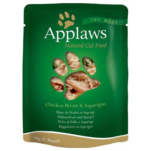Applaws Cat Pouch kurczak i szparagi 12x70g