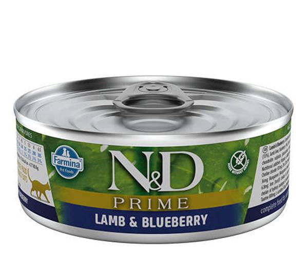 Farmina N&D Kot Prime Jagniecina i Borówka 80g