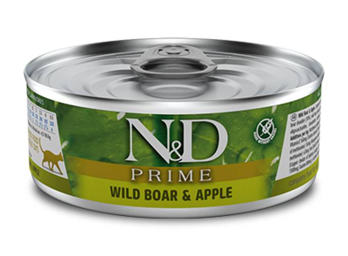 Farmina N&D Kot Prime Dzik i Jabłko 80g