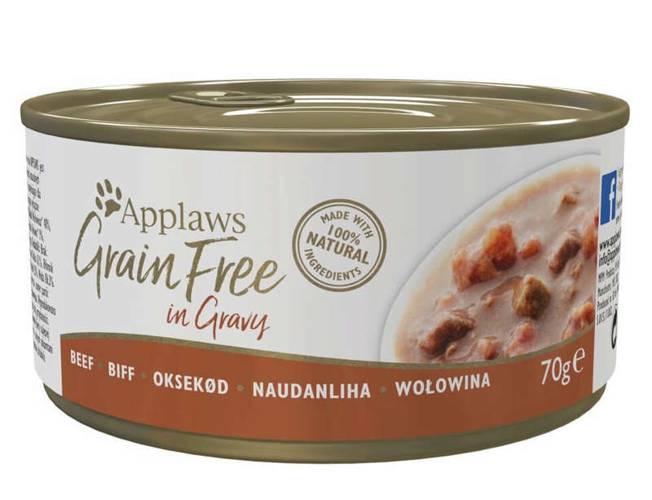 Applaws Cat Tin Grain Free wołowina 20x70g