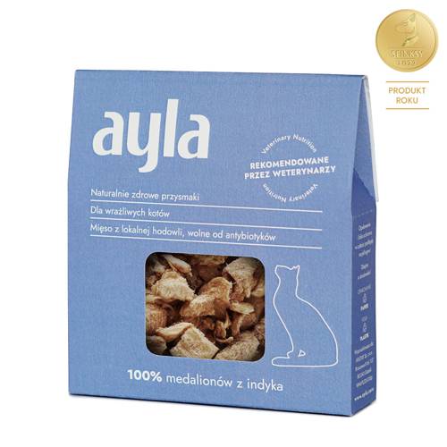 Przysmaki dla kota Ayla | Medaliony z indyka | Liofilizowany