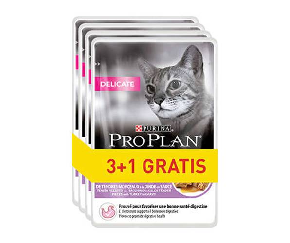 Purina ProPlan Delicate 4x85g z indykiem
