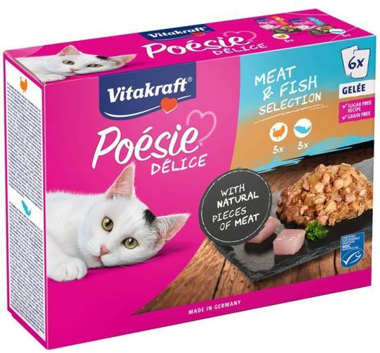 Vitakraft Poesie MIX smaków w galaretce 36x85g