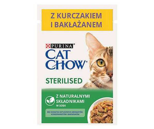 Purina Cat Chow STERILISED MIX smaków 12X85g