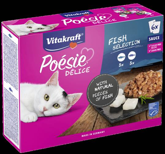 Vitakraft Poesie multipack RYBNY w sosie 42x85g