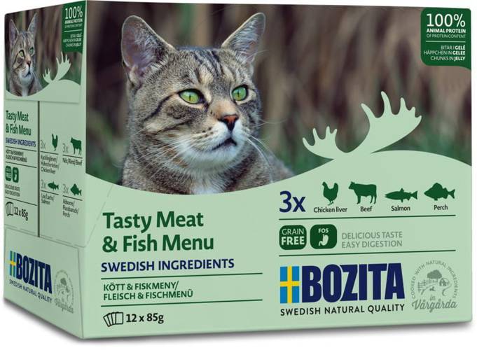 Bozita multipack 12x85g z rybą i mięsemDomyślny opis krótki