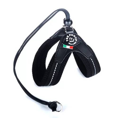 Szelki Mesh Regulowane Na Plecach Czarne - Tre Ponti