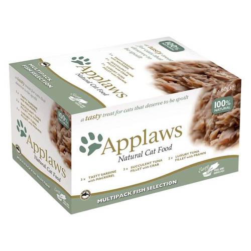 Applaws Cat Pot Multipack Fish Selection 8x60g