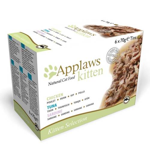 Applaws Cat Tin Multipack 6x70g Kitten Selection