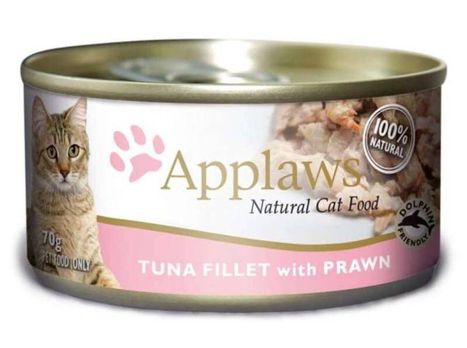 Applaws Cat Tin tuńczyk i krewetki filet 70g