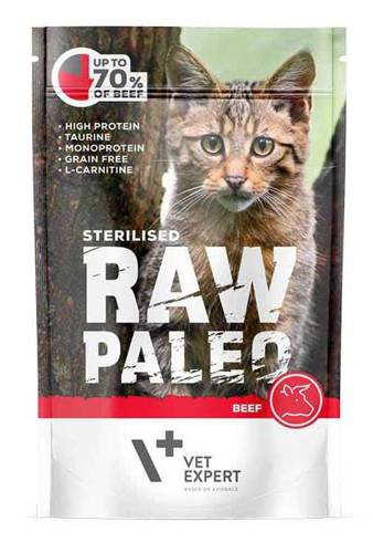 Vet Expert Raw Paleo Sterilised MIX smaków 12x100g