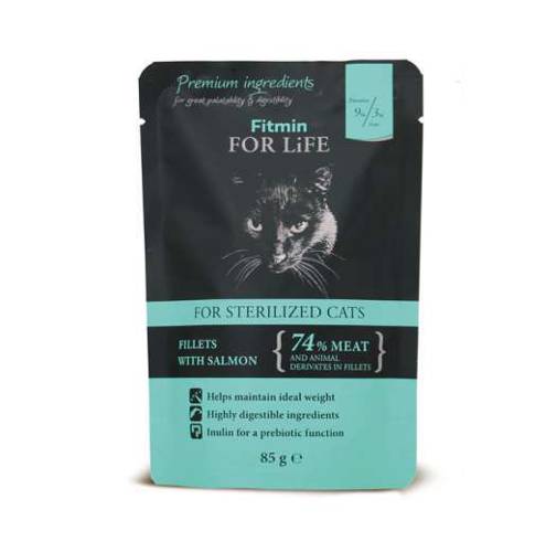 FITMIN Cat For Life MIX smaków dla kota 12x85g