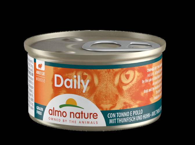 Almo Nature  Daily mus tuńczykiem i kurczakiem 85g