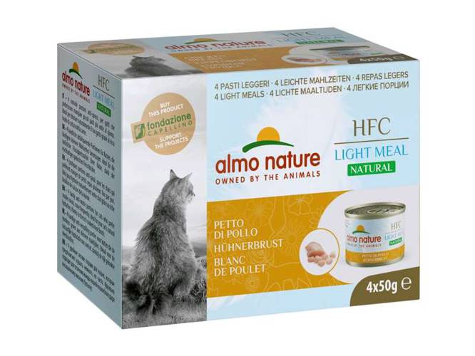 Almo Nature HFC Natural Light Meal pierś z kurczaka 4x50g