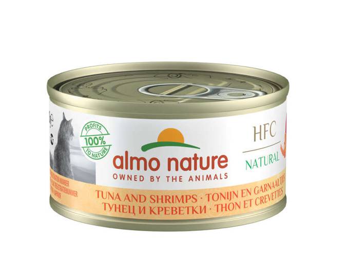 Almo Nature HFC Natural tuńczyk i krewetki 70g